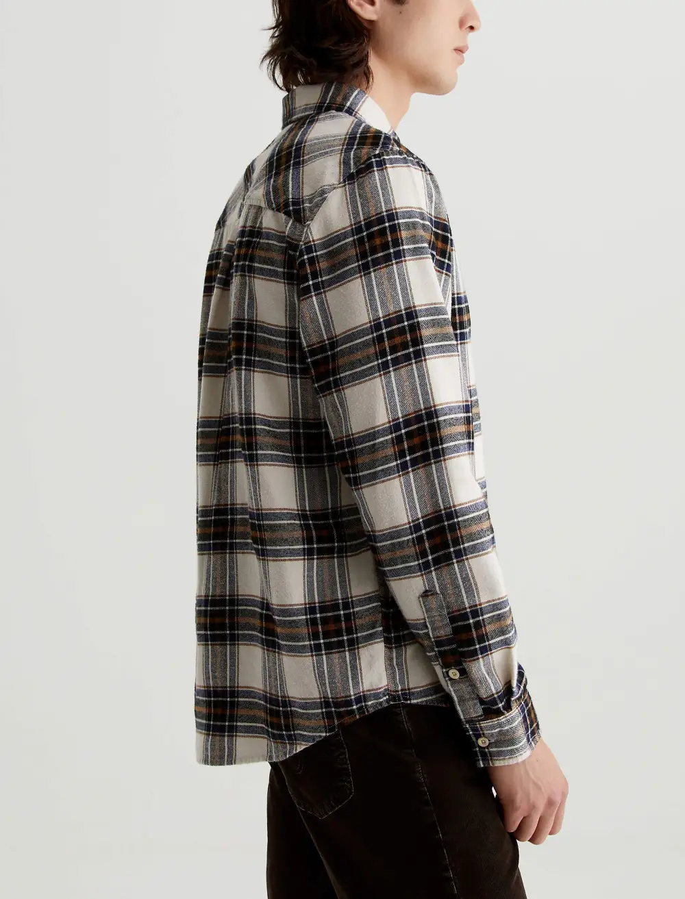 Men's Flannel Button-Up Shirt