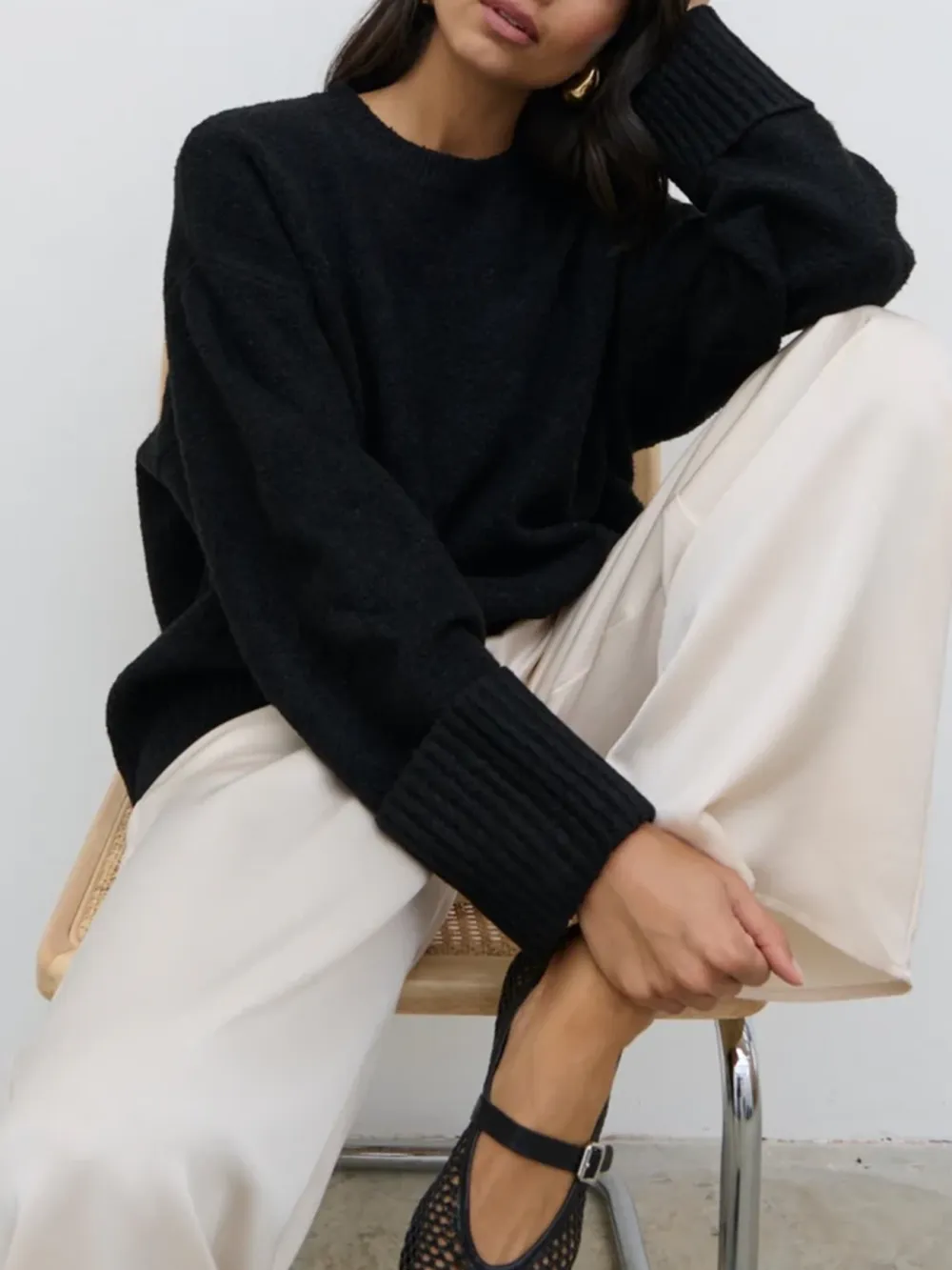 Slight Stretch Oversized Jumper
