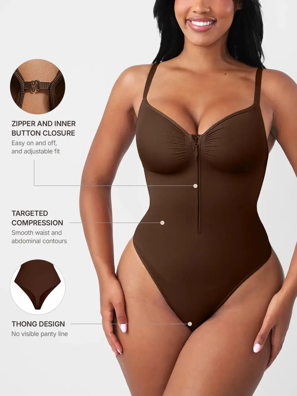Supportive Finish Shaping Bodysuit