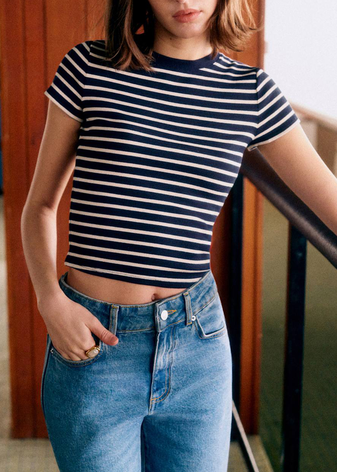 Organic Cotton Cropped T-Shirt