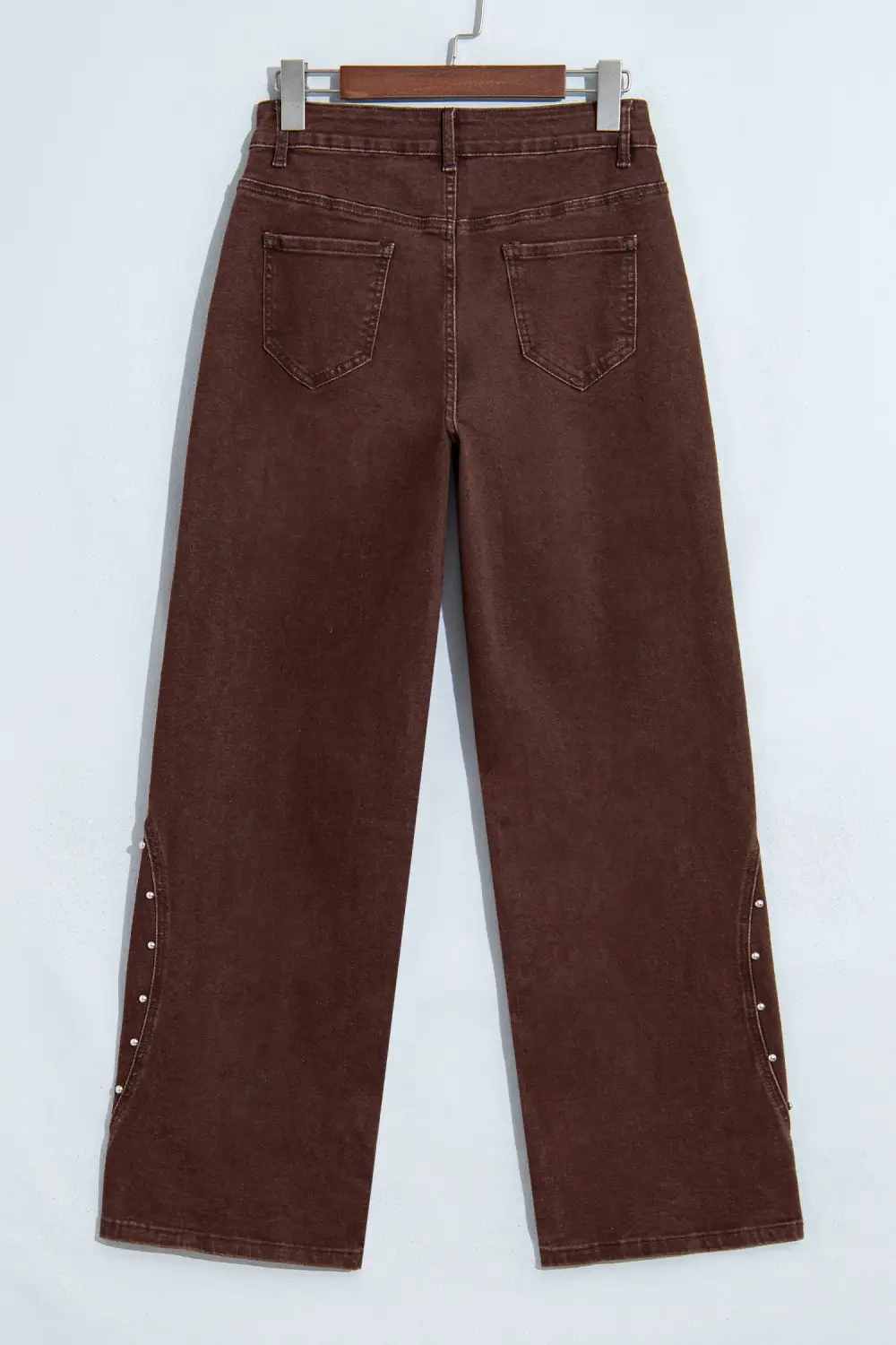 Women's Casual Jeans With Side Seam Rivet Detail
