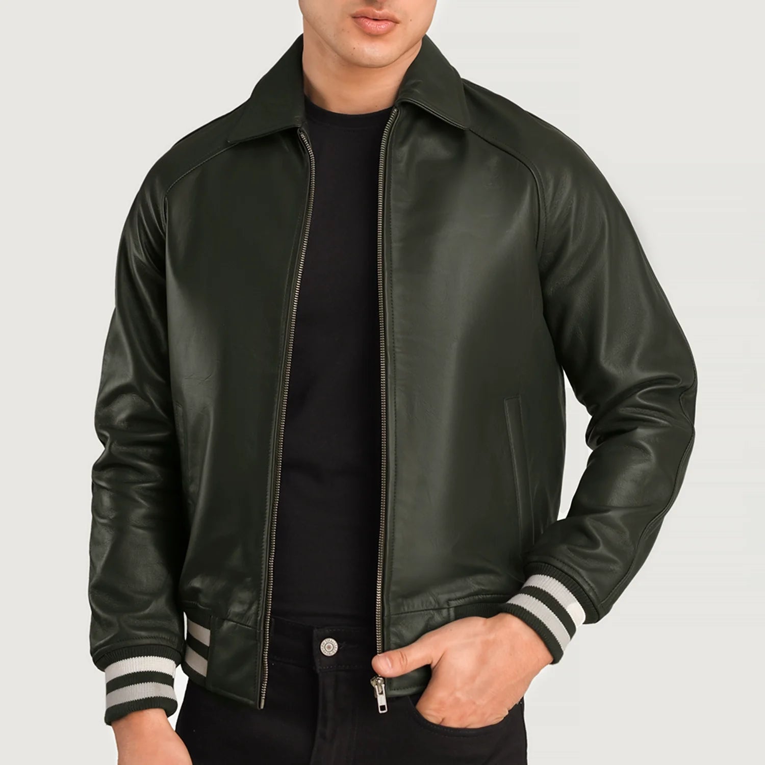 Men's Everyday Leather Varsity Jacket