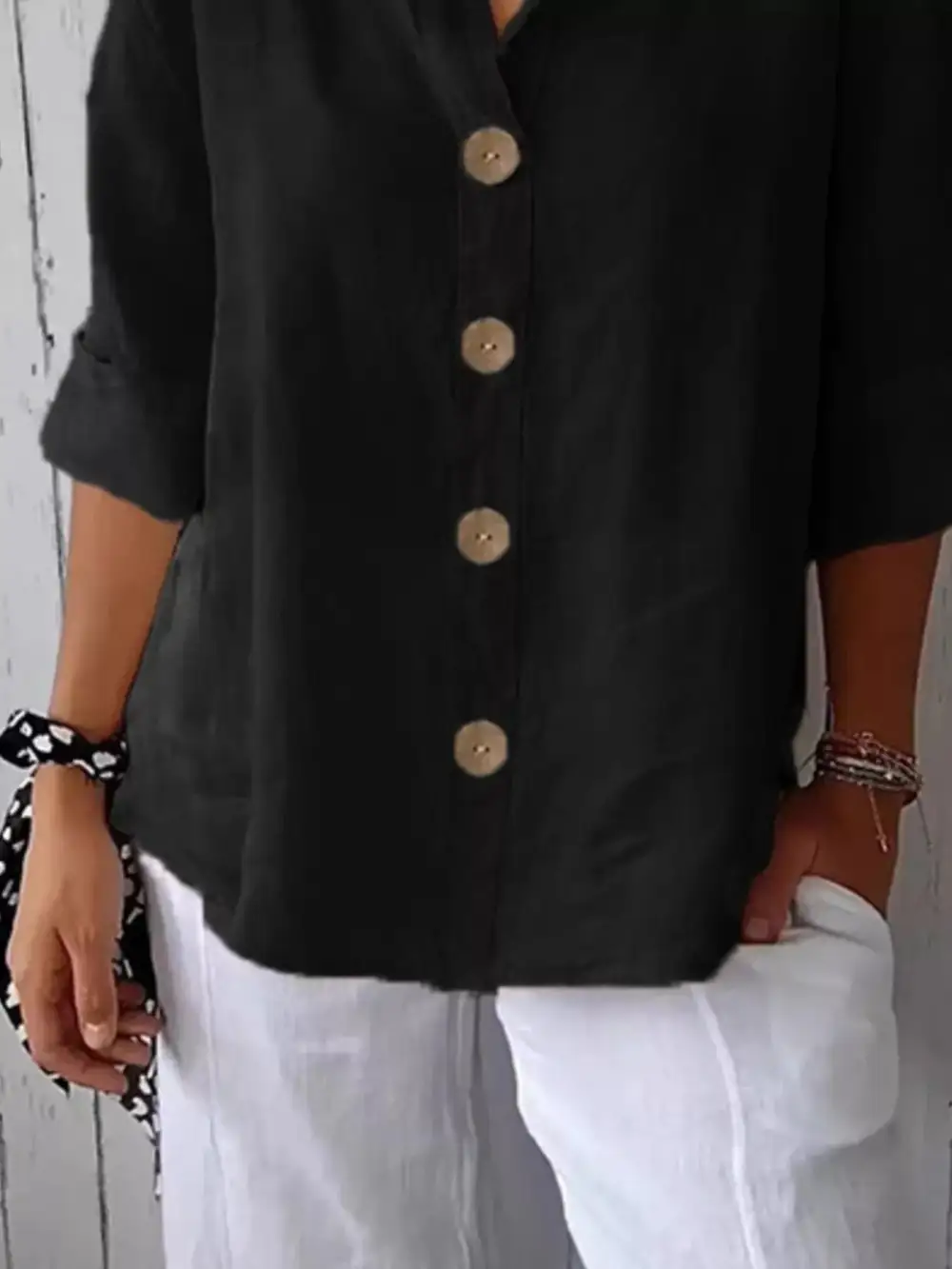 Casual Loose Button Down Shirt