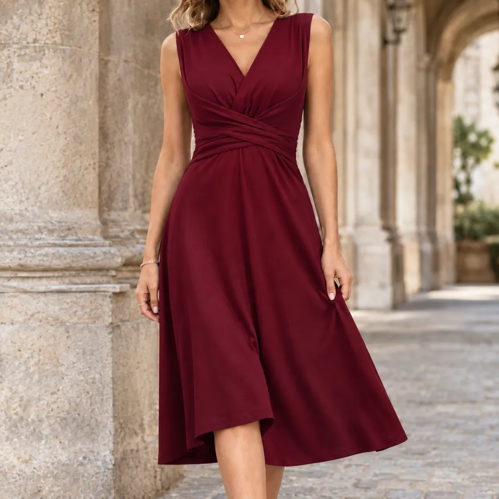 Chic Refined Women's Midi Dress