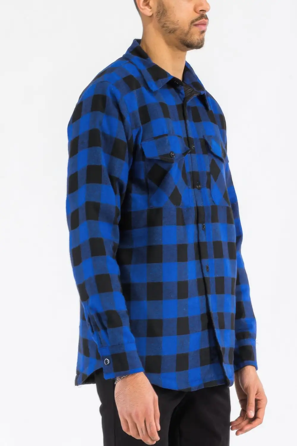 Men's Quilted Padded Flannel Shirt