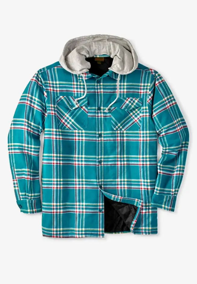 Removable Hooded Shirt Jacket