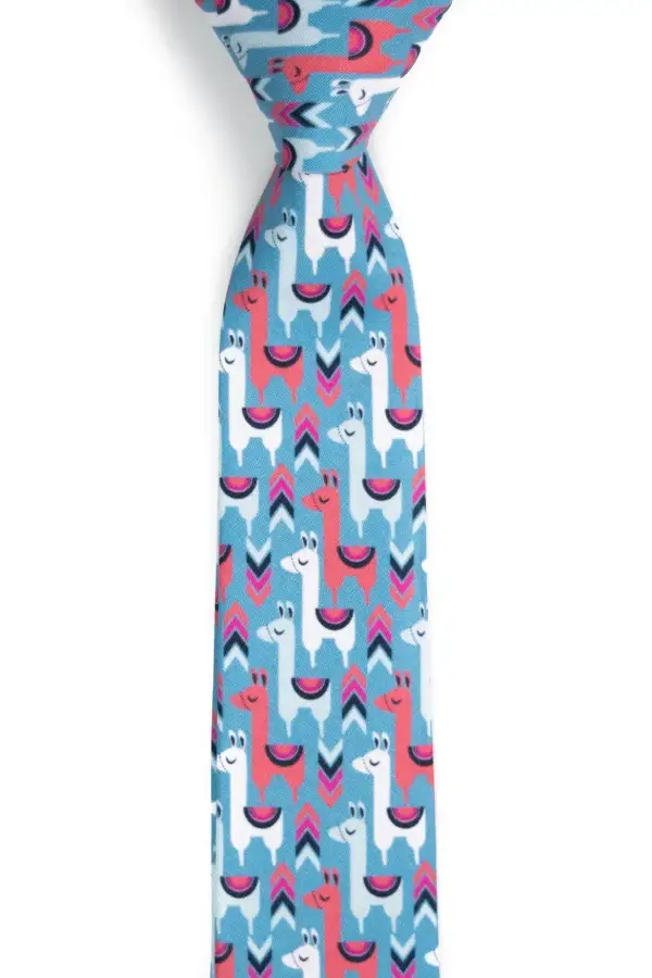 Llama Novelty Pattern Necktie