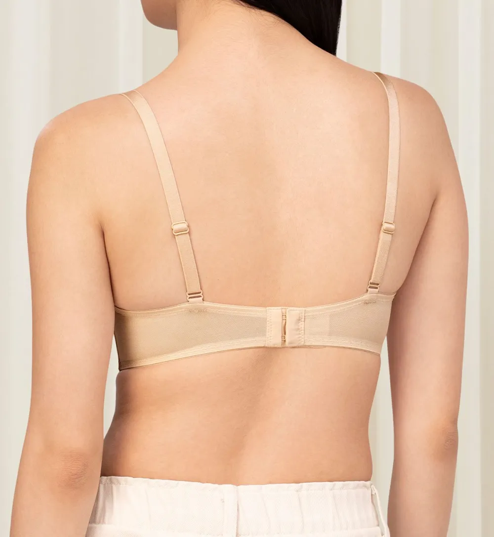 Women's Everyday Wired Push-Up Lace Molded Breathable Bra