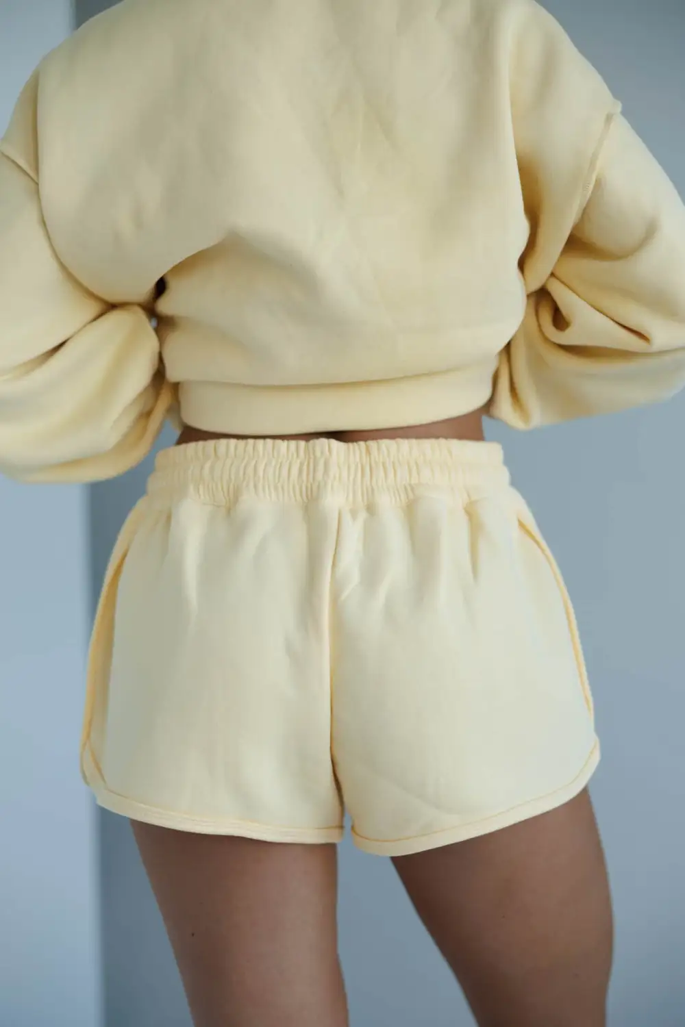 Classic Cotton Elastic Waist Drawstring Casual Shorts