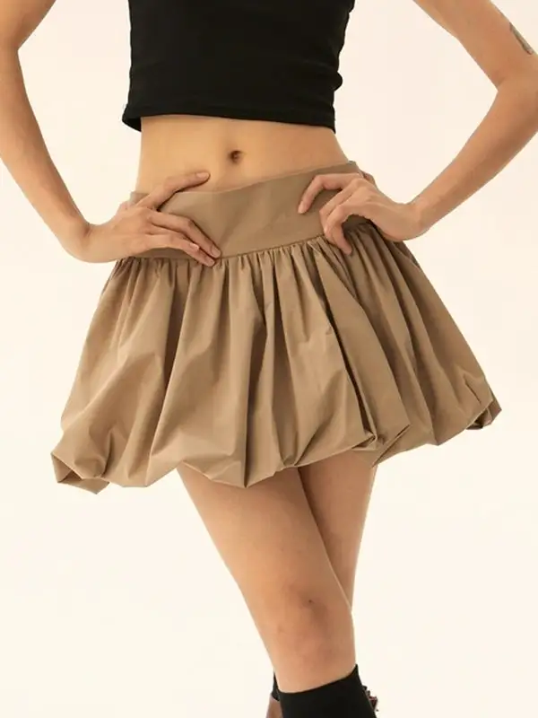 Smart Cotton Blend Pocket Detail Skirt