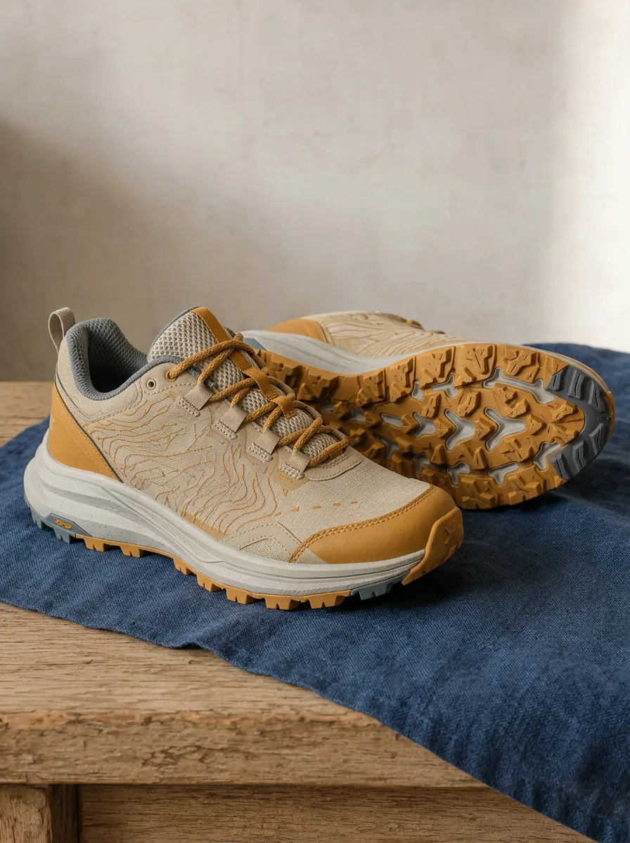 Women's Velocity Hiking Lover Topographic Map Printed Sneakers