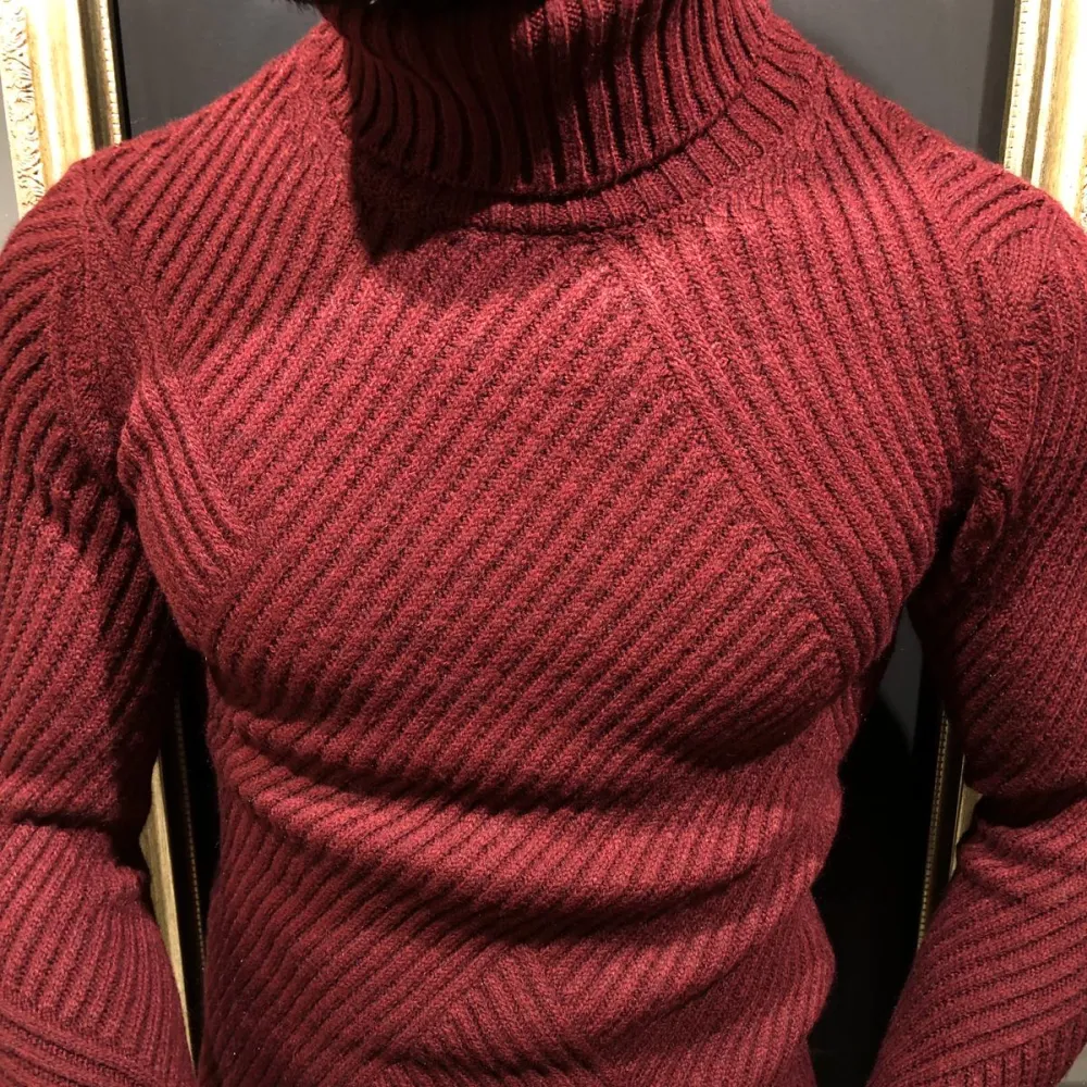 Timeless Slim Fit Knit Turtleneck Sweater