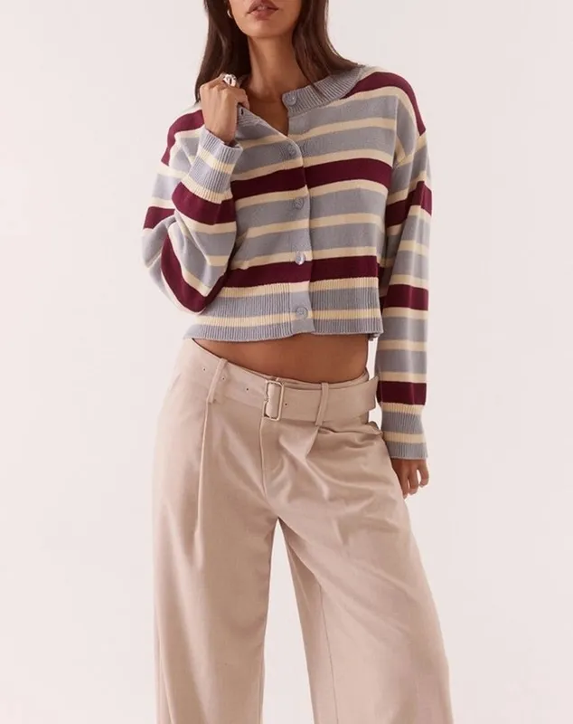 Blue Stripe Cardigan
