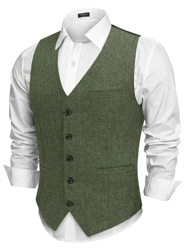 Formal Slim Fit Suit Vest Jacket
