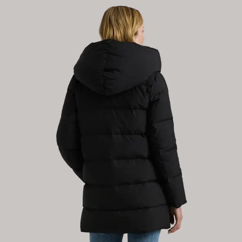 Down Hooded Longline Women's Coat