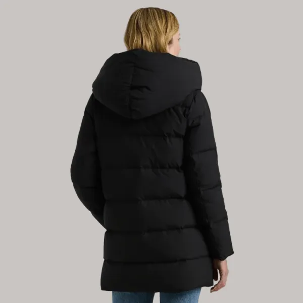 Down Hooded Longline Women's Coat