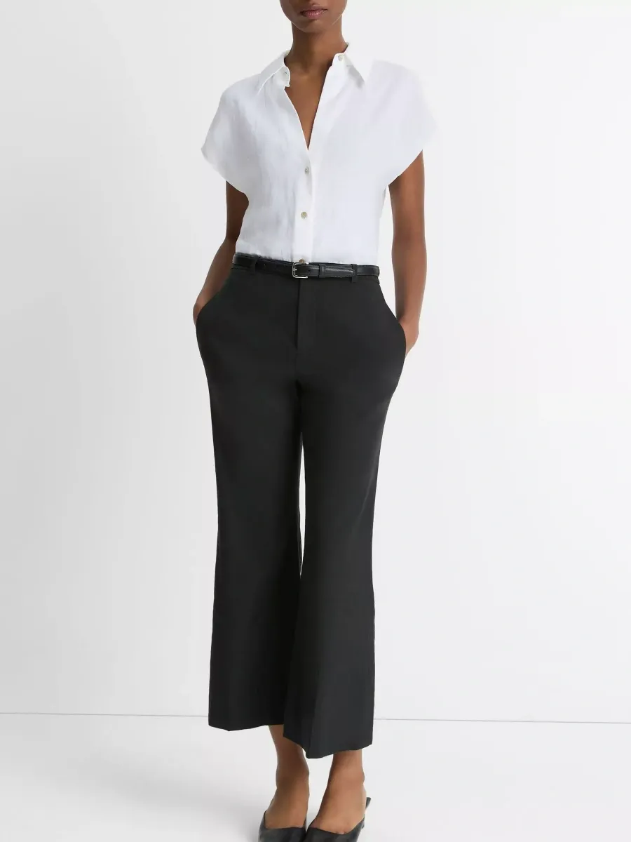 Plain Cap Sleeve Shirt