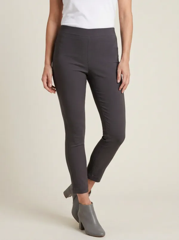 Tailored-Look Mid-Rise Stretch Women's Stretch Mid-Rise Pants