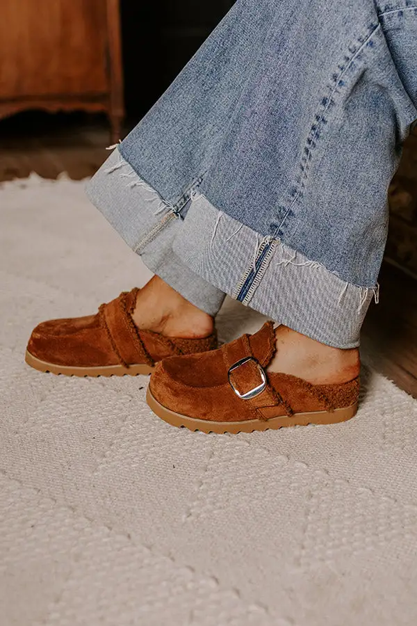 Modern Faux Suede Clogs