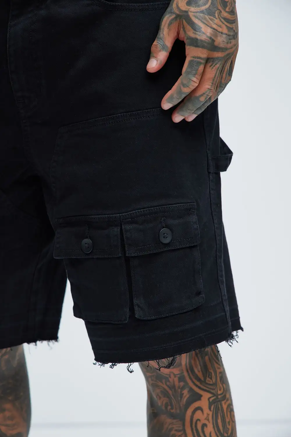 Solid Cargo Relaxed Shorts