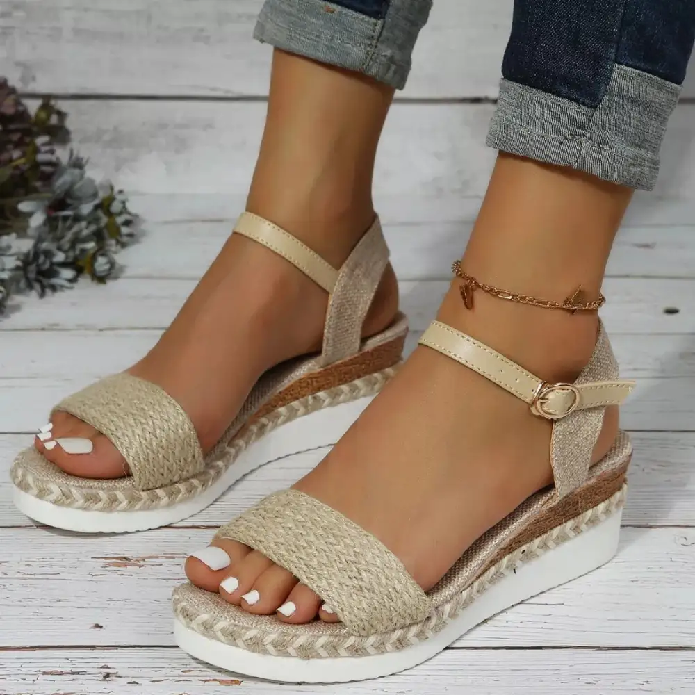 Casual Open Toe Wedge Sandals