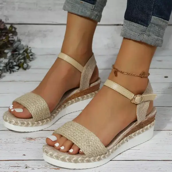 Casual Open Toe Wedge Sandals