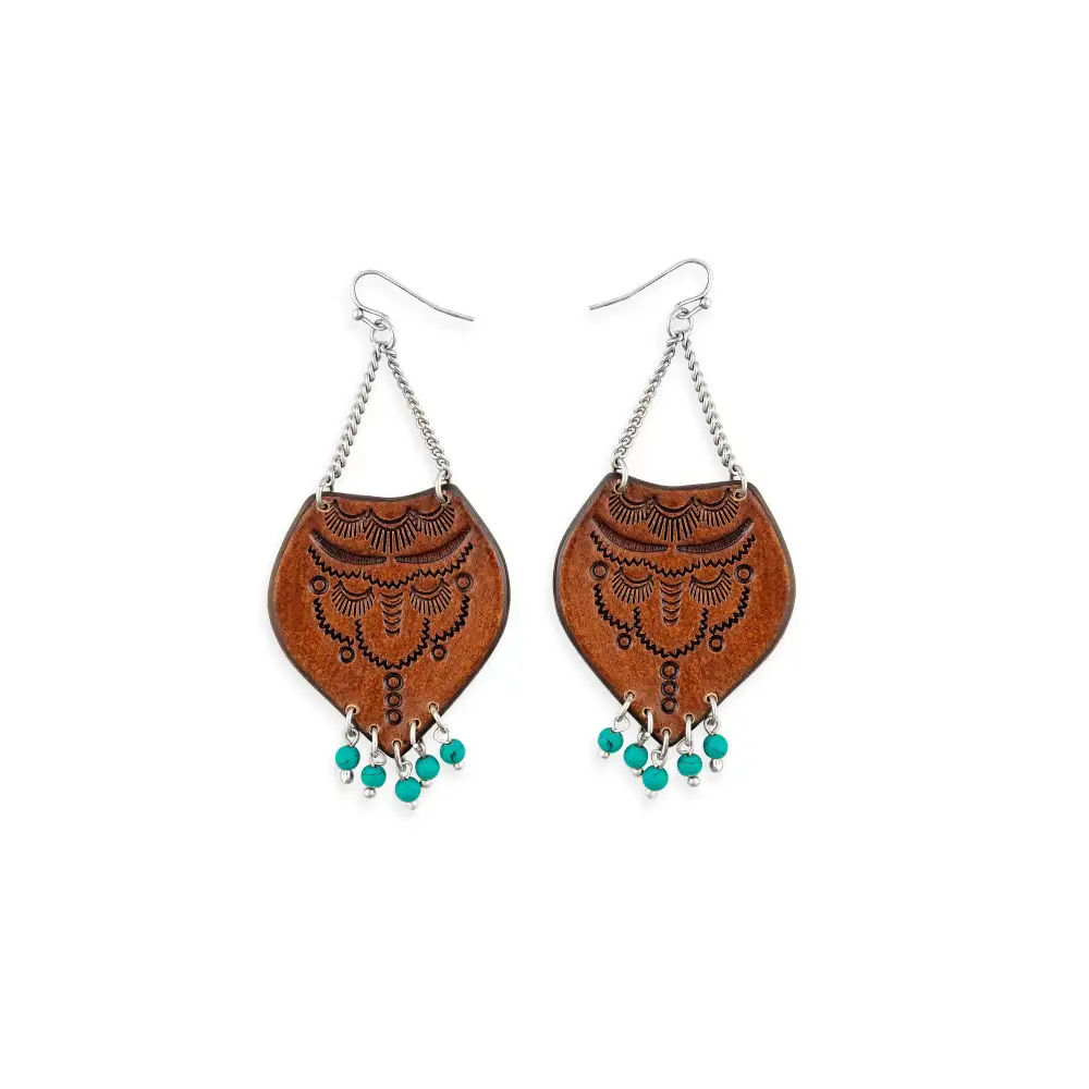Artistic Layered Textured Statement Earrings