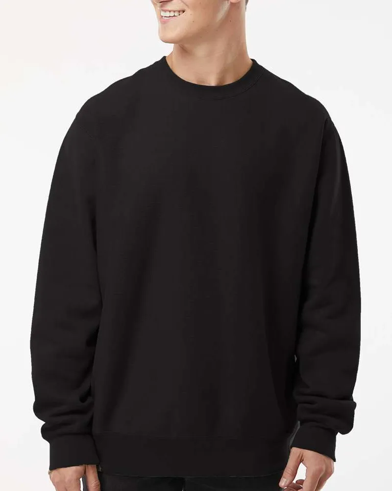 Heavyweight Crewneck Sweatshirt Featuring Cross Grain Cotton