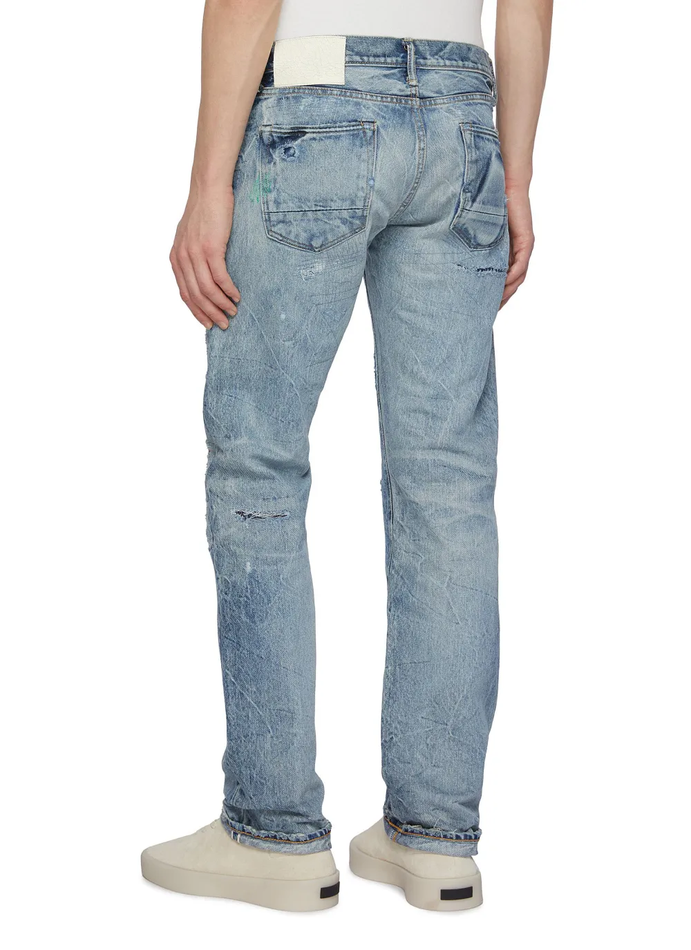 Daily Straight-Cut Comfortable Denim Blue Jeans