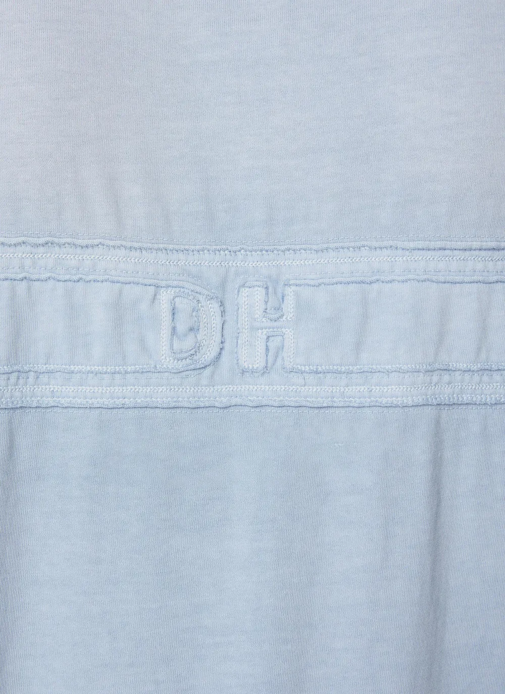Simple And Versatile Daily Light Blue Gradient Cottom T-Shirts