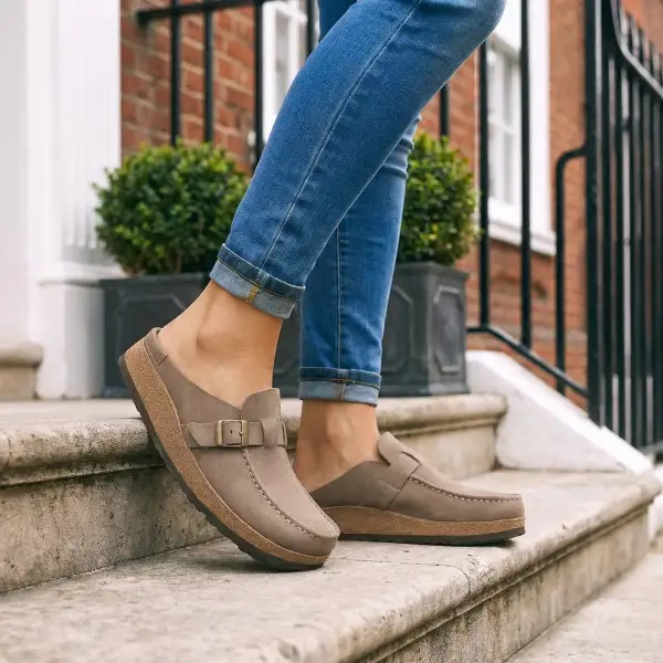  Casual Buckle Slip On Clogs Apparel