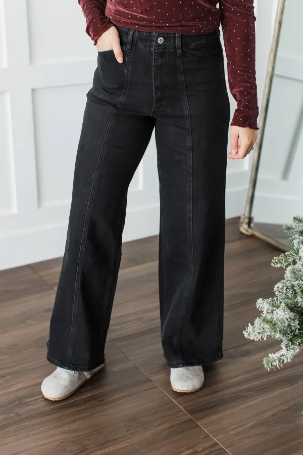High-Rise Wide Leg Clean Finish Everyday Jeans
