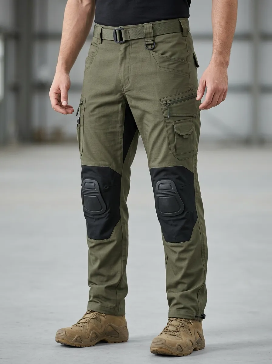 Men's Streamlined Active Multi-Pocket Waterproof Tactical Cargo Pants