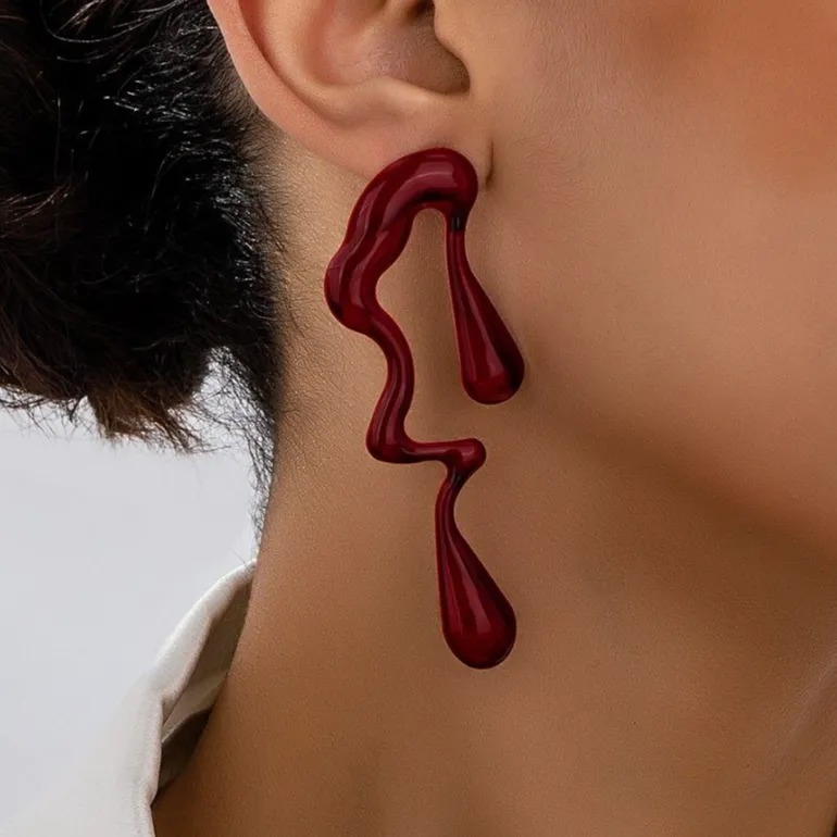 Streamlined Retro Geometric Earrings