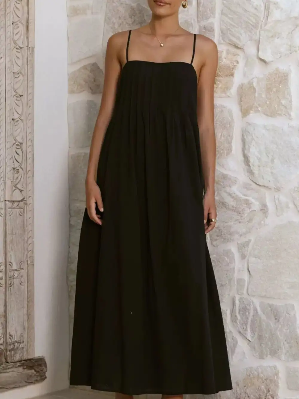 Elegant Pleated Casual Dress