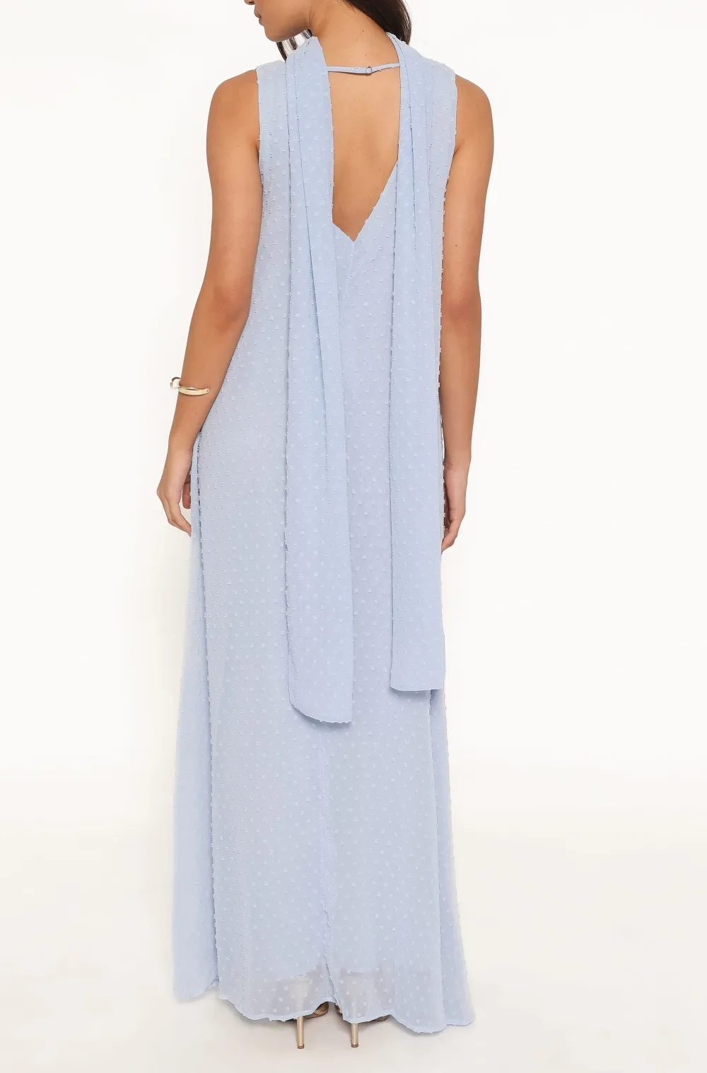 Sleeveless V-Neck Maxi Dress