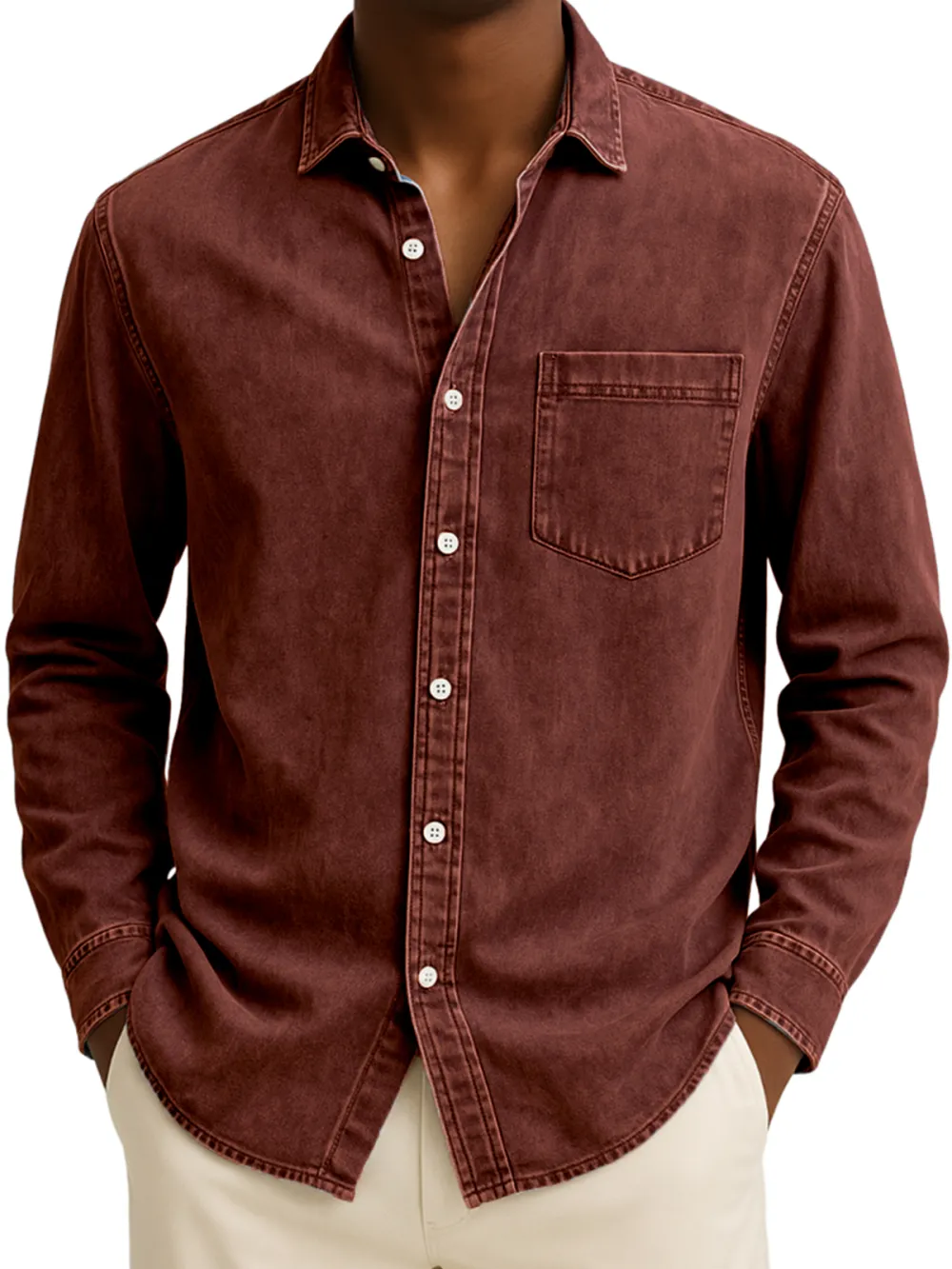Long Sleeve Pocket Shirt