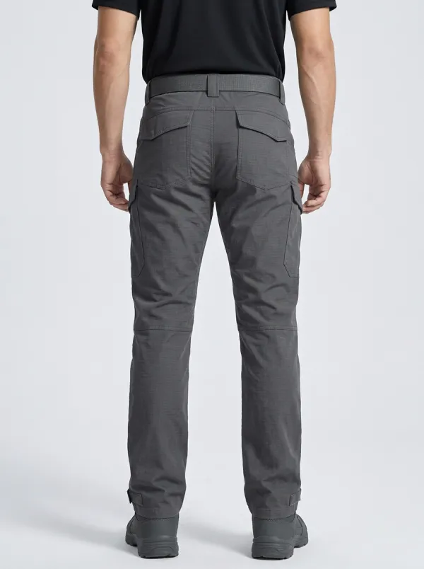 Refined Ripstop-Style Men's Multi-Pocket Waterproof Tactical Cargo Pants