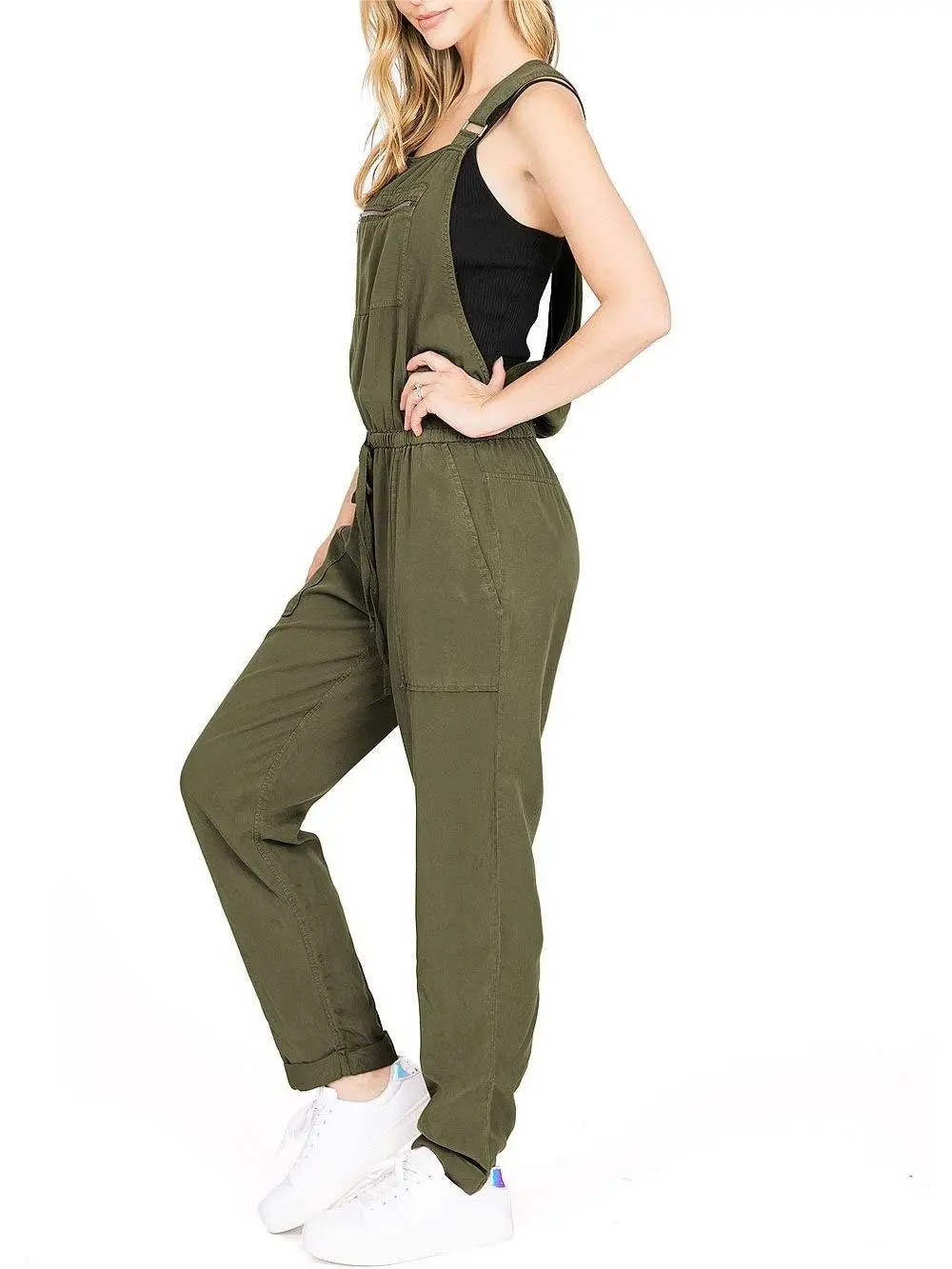 Drawstring Lounge Overalls