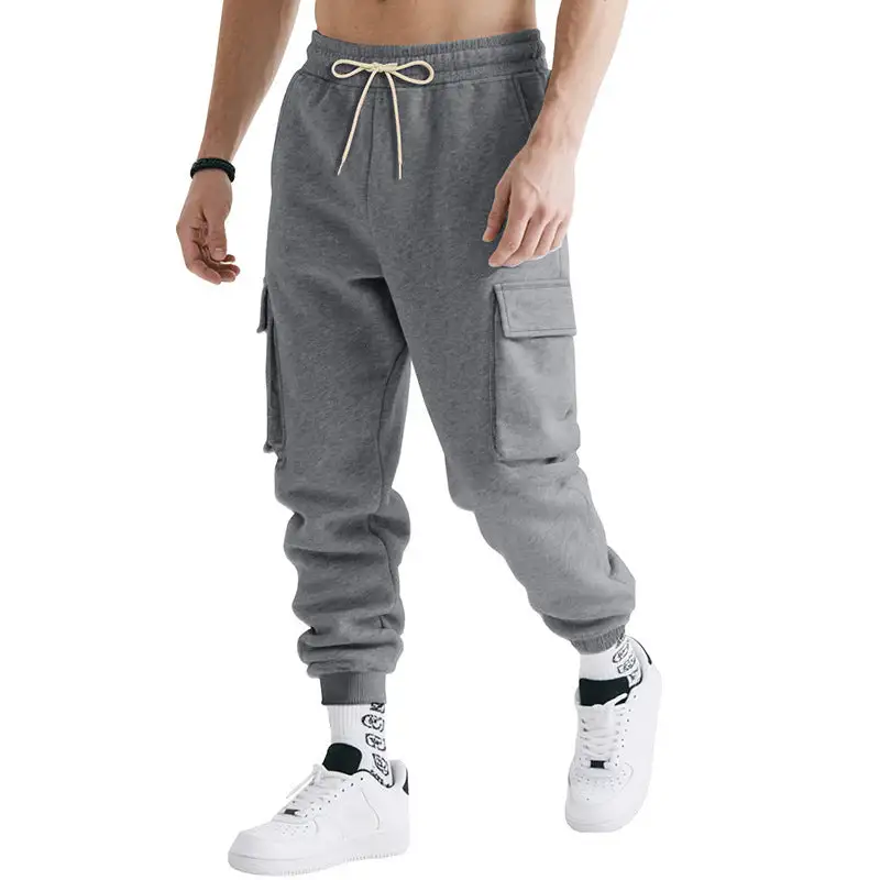 Men's Technical Cargo Pockets Waistband Cargo Pants