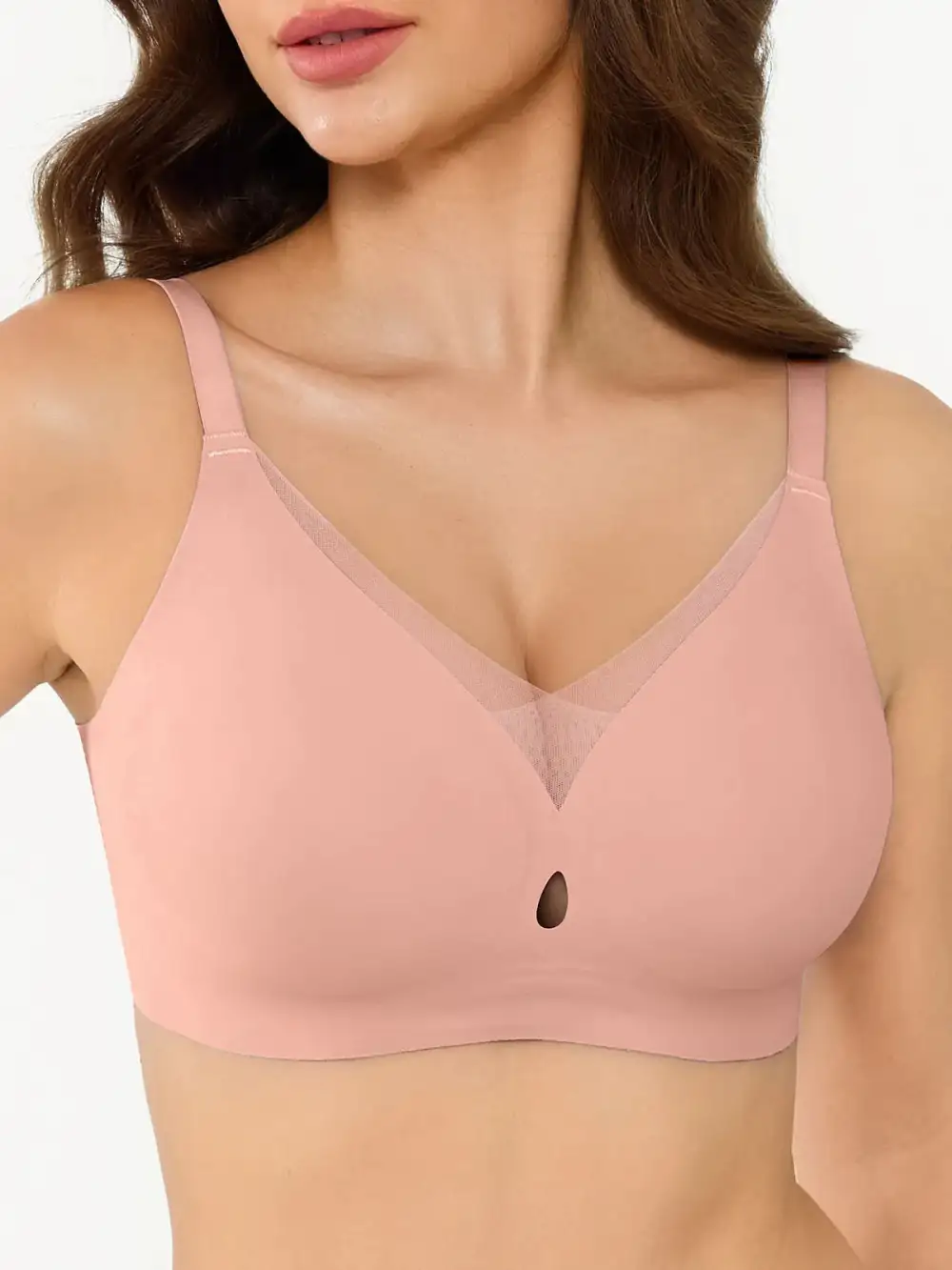 Seamless Breathable Contour Plunge Bra