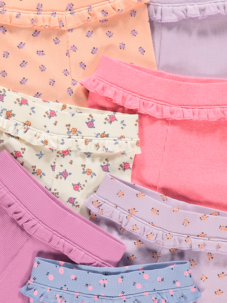 Floral Frilled Cycling Shorts 7 Pack detail 1
