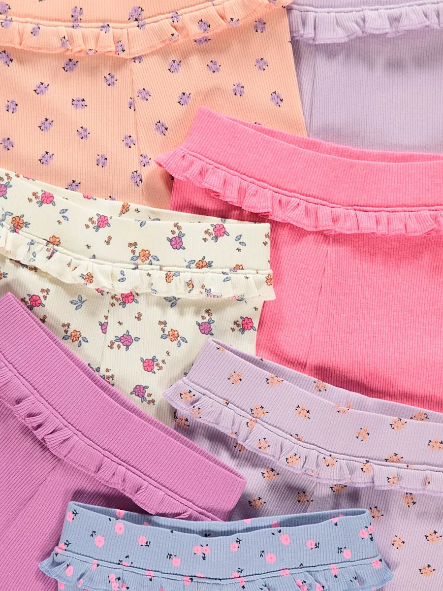 Floral Frilled Cycling Shorts 7 Pack