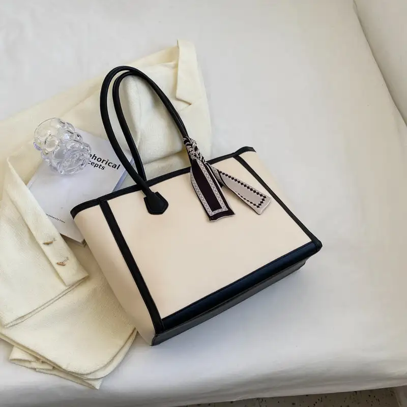 Roomy Textured Tote Bag