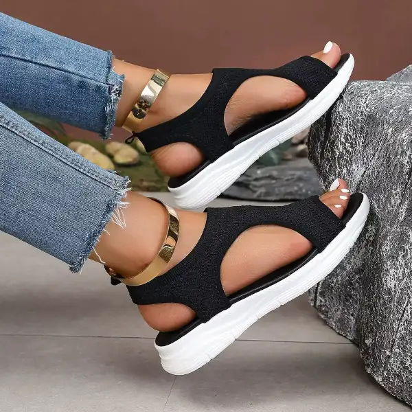 Modern Open Toe Platform Sandals