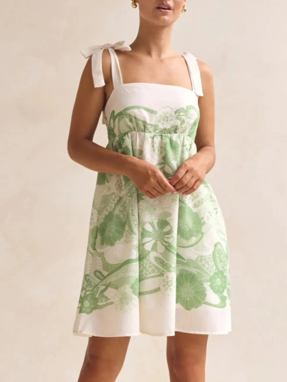 Relaxed Shape Printed Mini Dress