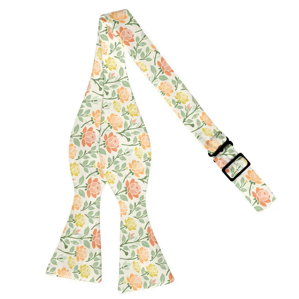 Midsummer Rose Pattern Bow Tie