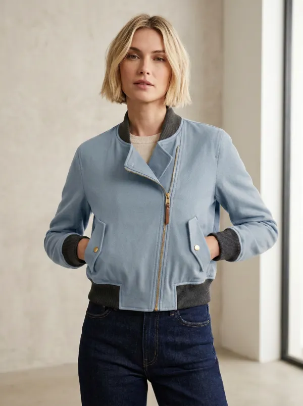 Classic Utility Bomber Women's Casual Jacket