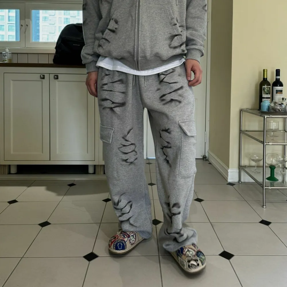 Graphic Cotton Jogger Pants