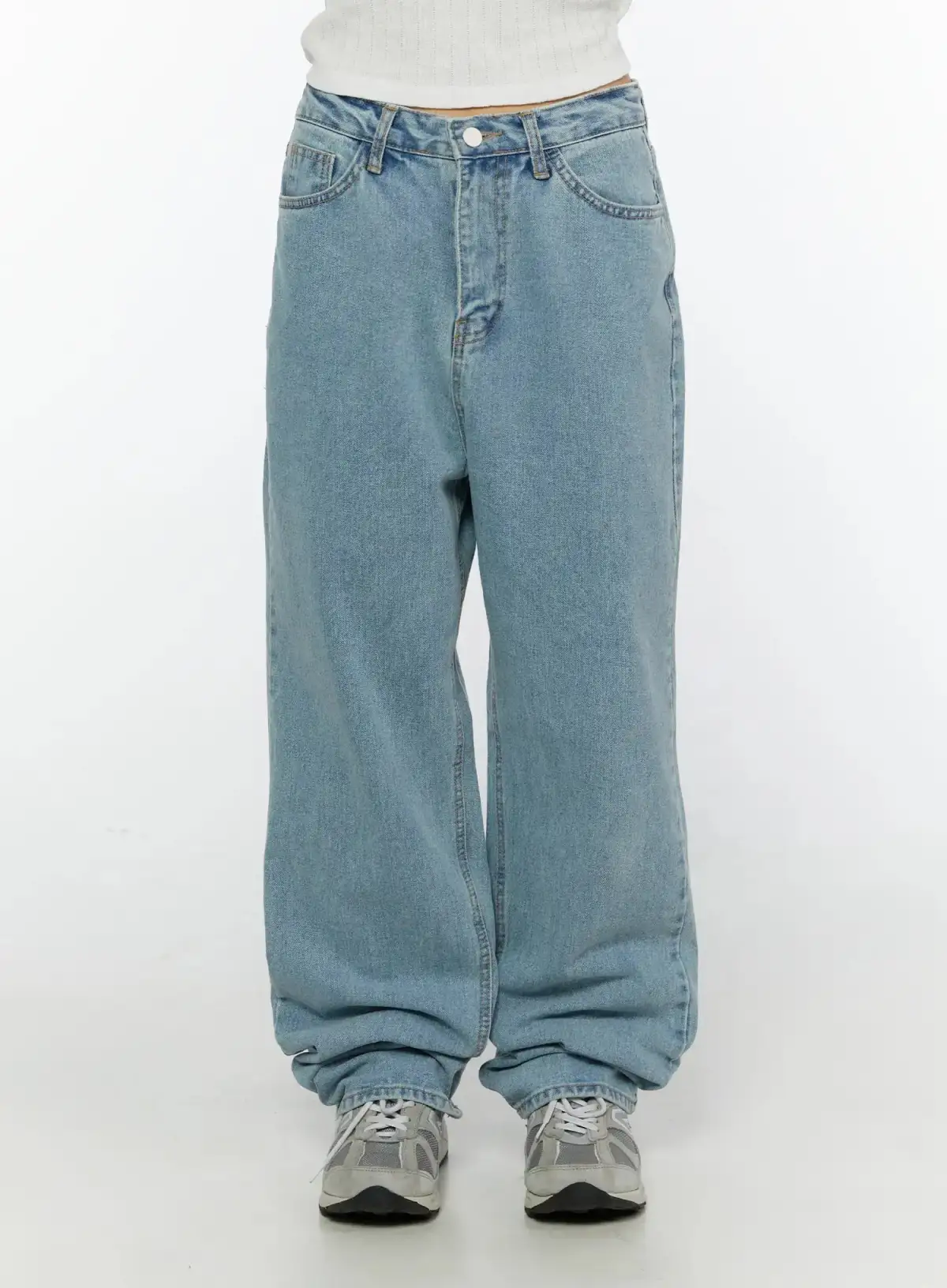 Wide-Fit Casual Wide Leg Jeans